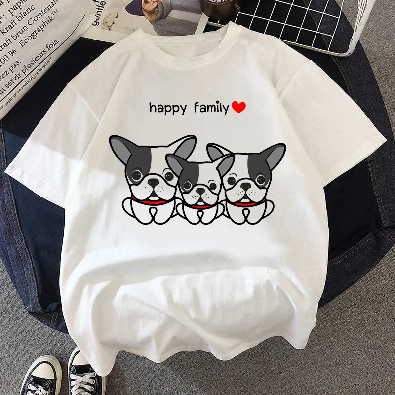 

Женская футболка 90-х Ulzzang Harajuku, забавная футболка с графическим принтом милой собаки, повседневный женский топ с круглым вырезом, модная оде...