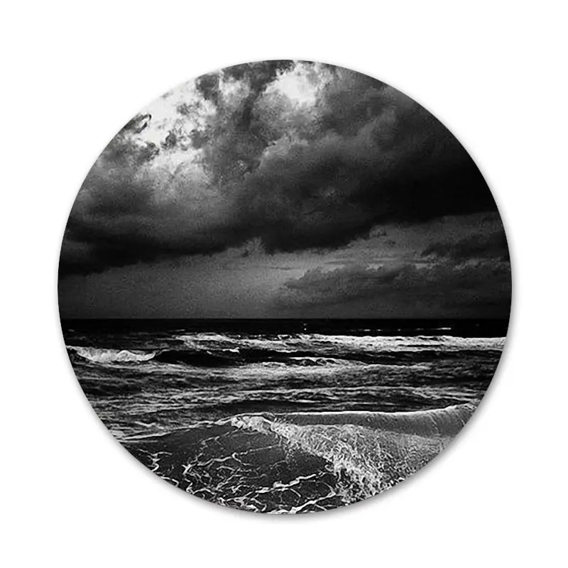 Значки с изображением темных облаков значки металлические для одежды рюкзака