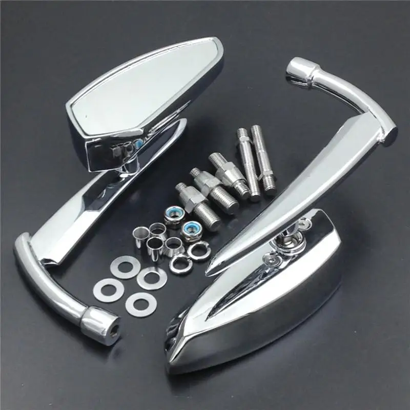 

New Motorcycle Mirrors For Harley Reverse Mirror Motor For Suzuki Intruder Volusia Boulevard CHROME Spear Blade rearview mirror