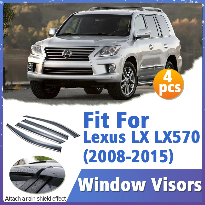 Оконный козырек для Lexus LX LX570 2008-2015 вентиляционная крышка отделка навесы защита от