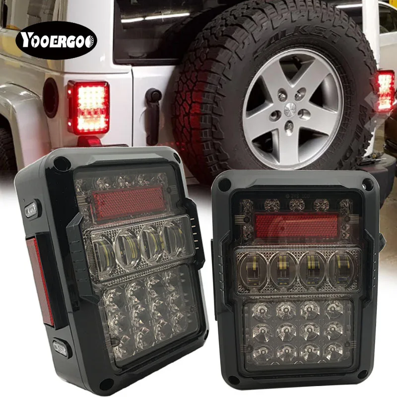 Новый автомобильный светильник в сборе дымчатый светодиодный задний фонарь для