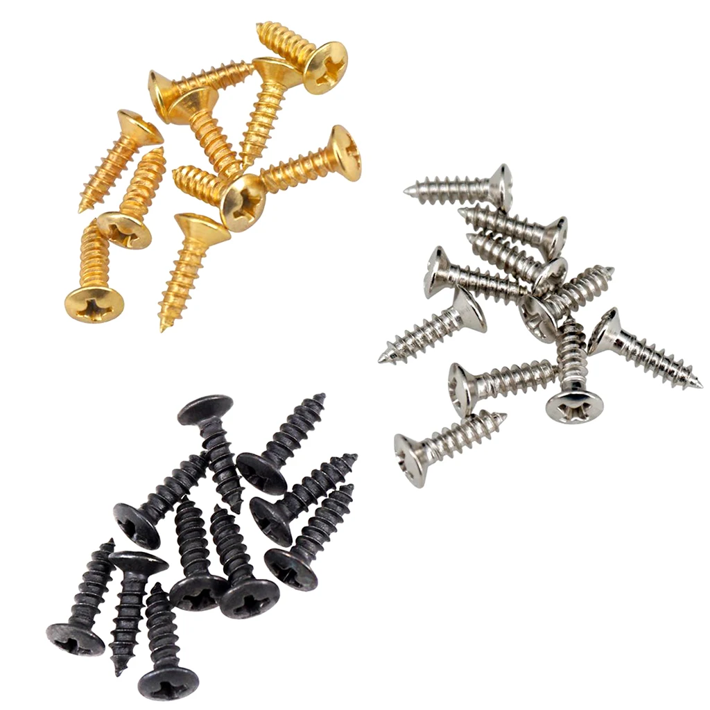 50 pcs eisen langlebig schlagbrett montage schrauben set für elektrische gitarre bass teile 047 zoll free global shipping