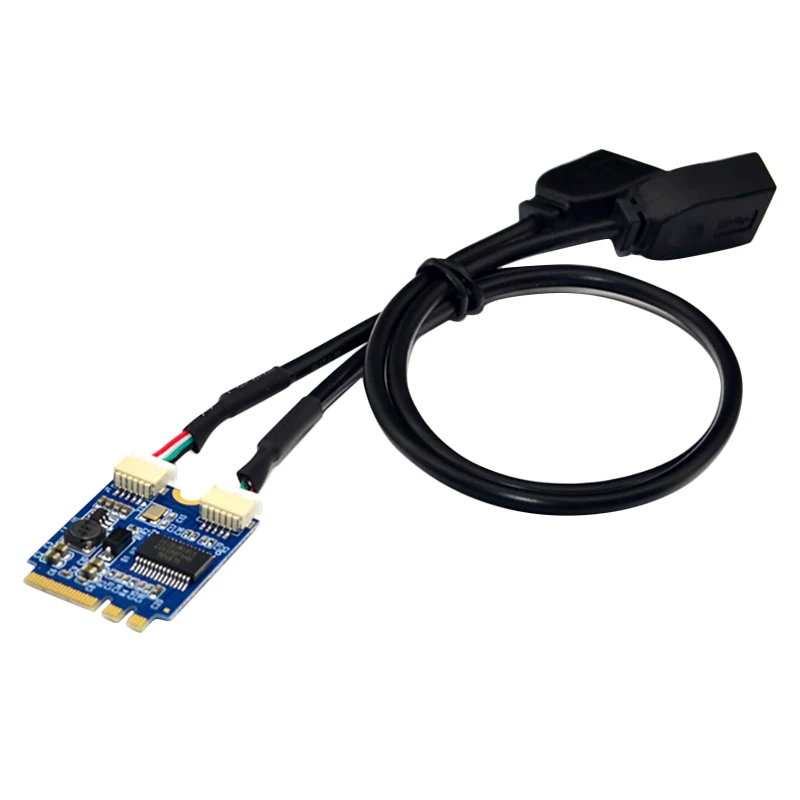 

Плата расширения интерфейса M.2 NGFF с двумя портами USB 2,0 для материнских плат или ноутбуков с интерфейсом M.2 KEY A-E