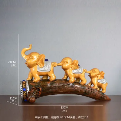 

Three only Elephant Home decoration room wine cabinet living room home decoration wedding gift Statue sculptures for Decoration