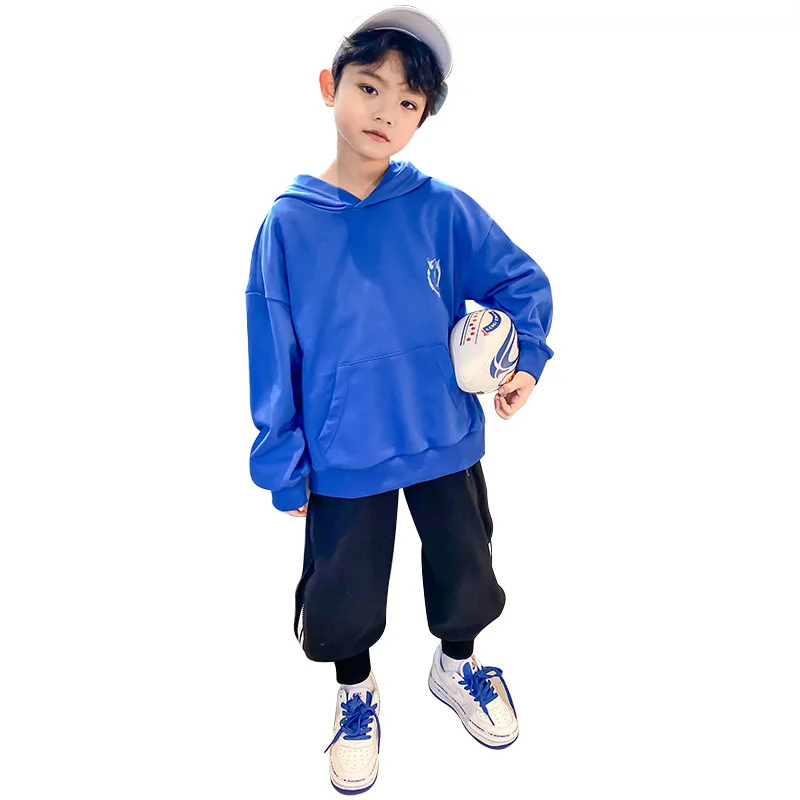 

2021 New Spring Autumn Boys Sweatshirts KidsTeenager Overcoat Tops Children Clothes Cotton Pullover Formal Outwear High Quality