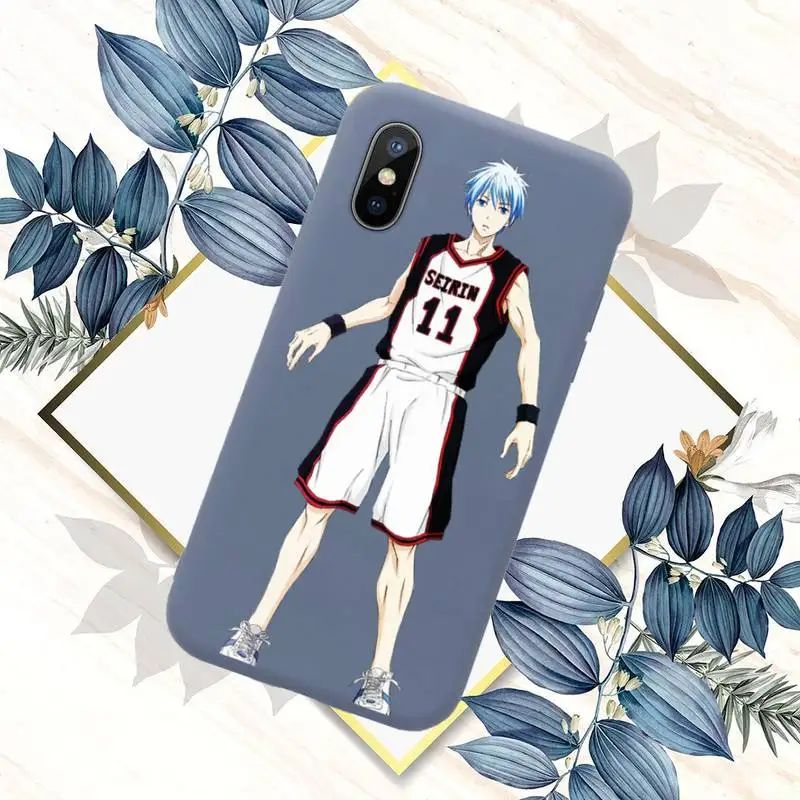 

Kuroko No Basket Phone Case Blue Candy Color for iPhone 11 12 mini pro XS MAX 8 7 6 6S Plus X SE 2020 XR