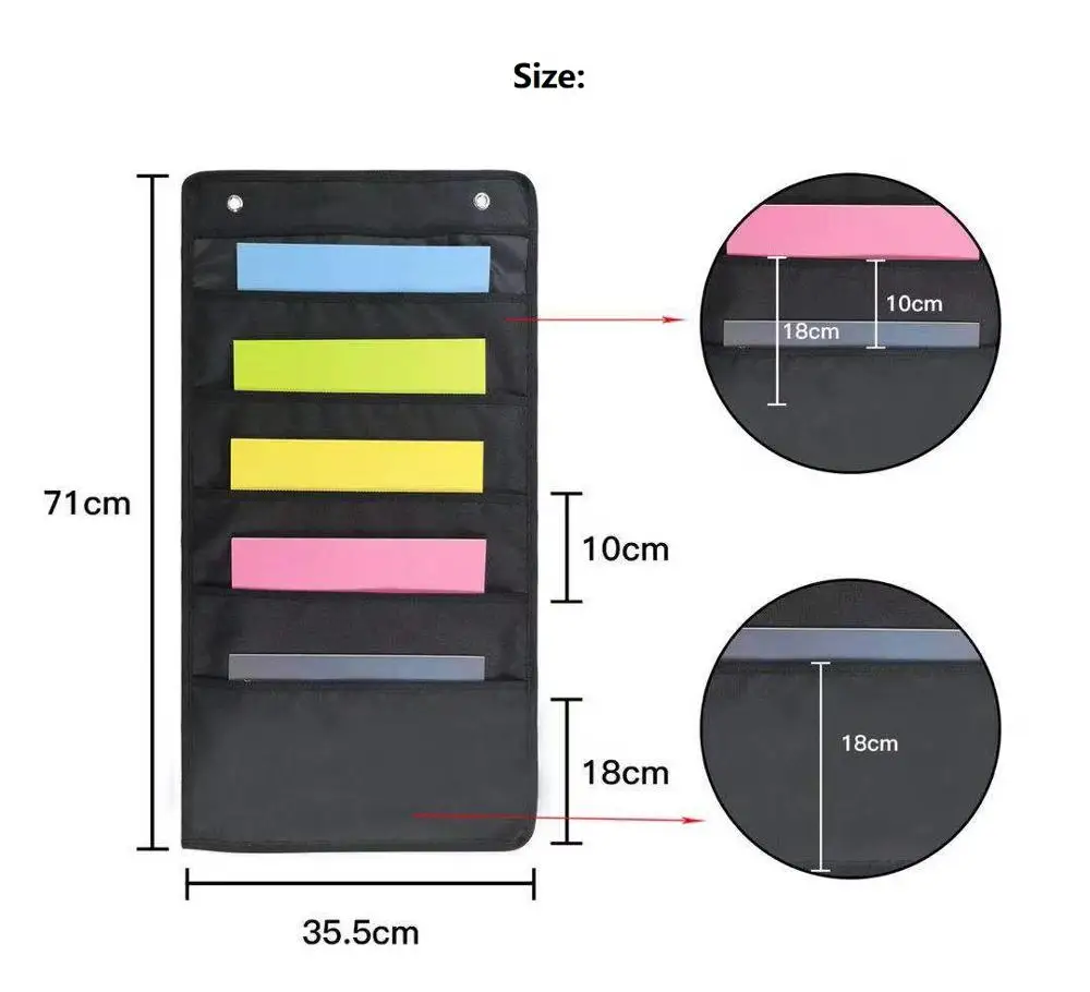 Складной Карманный Настенный Держатель для карт с вешалками хранения документов