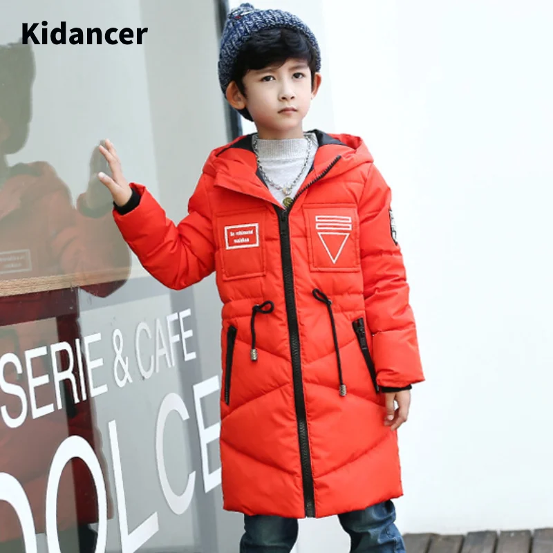 Брендовая качественная модная Толстая зимняя длинная куртка для подростков