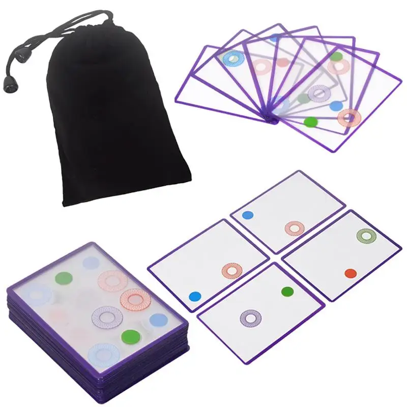 1 набор прозрачная карта игрушка пластиковая головоломка настольные игры