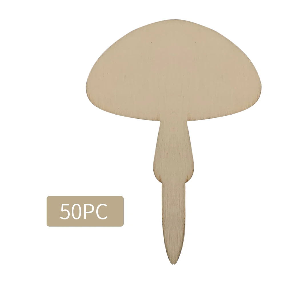 

50pcs/pack Plant Label Reusable For Pots Sign Classification Flowers Tool Outdoor Garden Stick Wooden Tag Succulent Bonsai