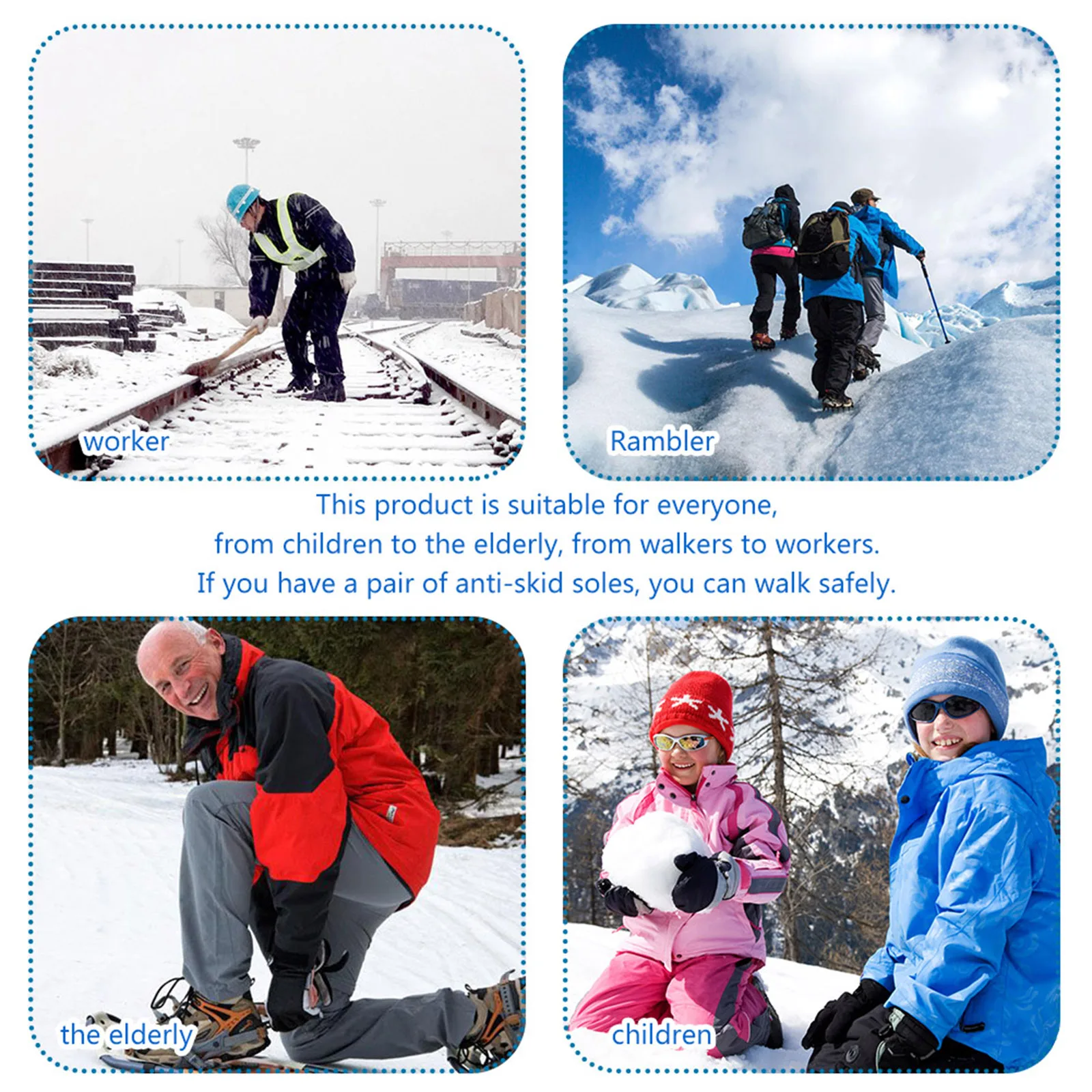 19 зубы шипы кошки Нержавеющая сталь Холодное сердце захваты лед бутсы