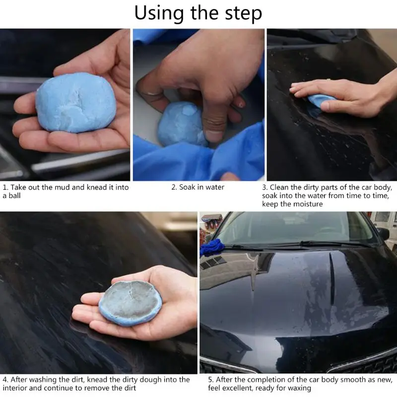 

100g Car Wash Magic Car Clean Clay Bar Auto Detailing Cleaner Cleaning Tools