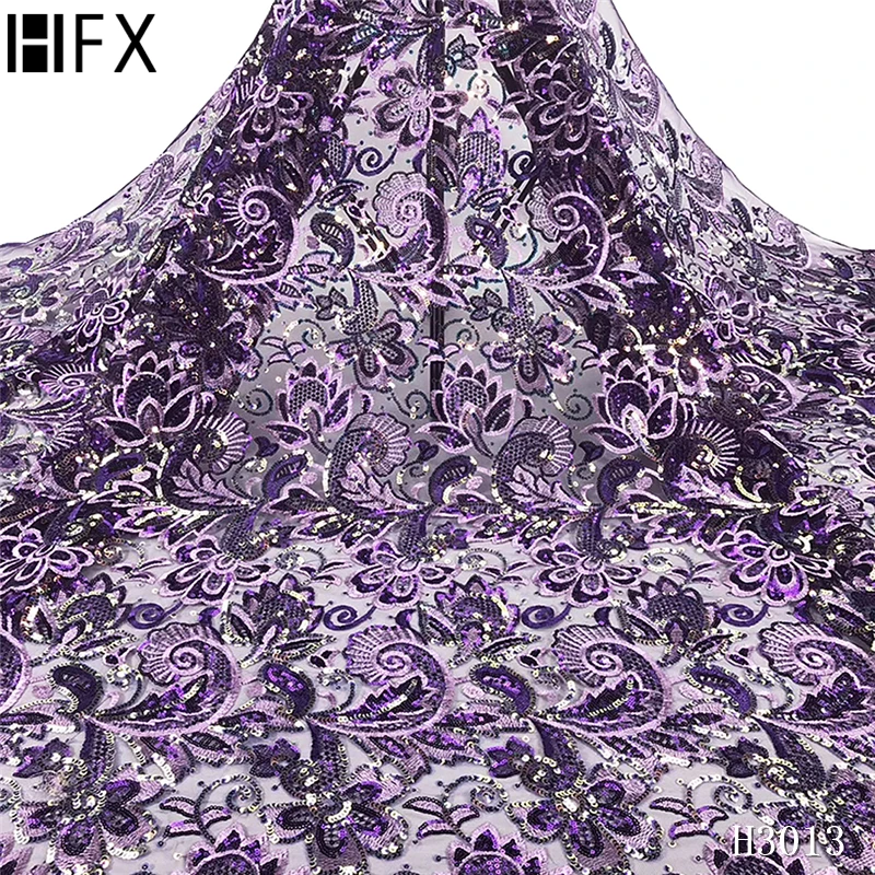 HFX Золотое кружевное платье из тюля с блестками в африканском стиле 2020