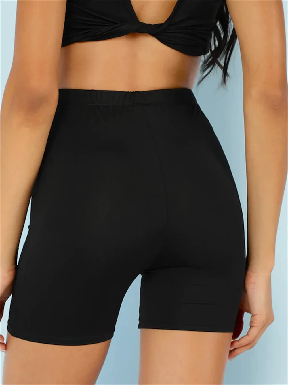 Женские Эластичные Компрессионные шорты для йоги спортивные тренажерного зала