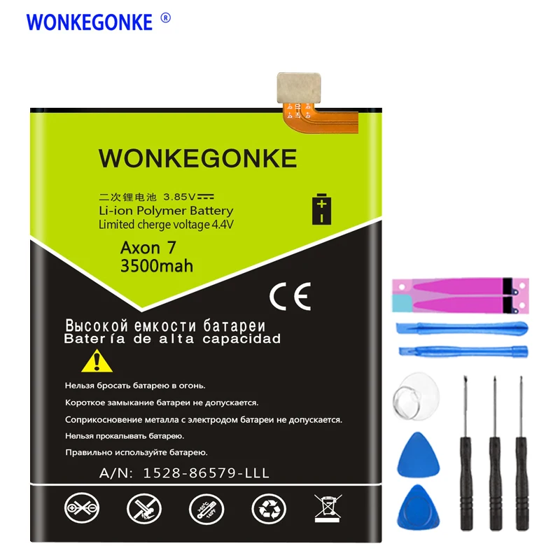 Аккумулятор WONKEGONKE LI3931T44P8h756346 3500 мАч для ZTE Axon 7 5 дюйма A2017|Аккумуляторы мобильных