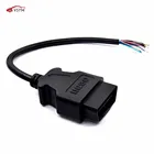 Разъем OBD2 16-контактный штекер для адаптера удлинителя ELM327 кабель OBD OBDII EOBD ODB2 16-контактный разъем адаптера OBD 2 разъем для кабеля
