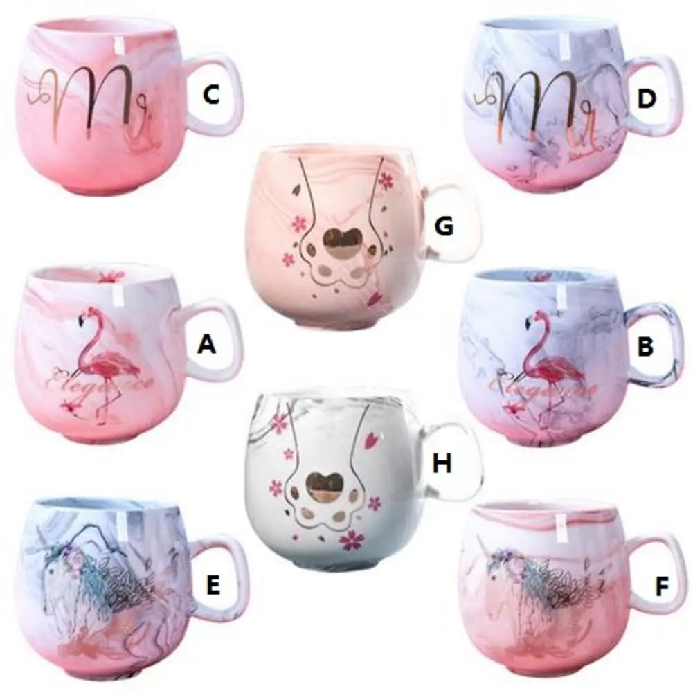 Кофейные кружки с Фламинго INS керамическая кружка дорожная чашка фарфоровая