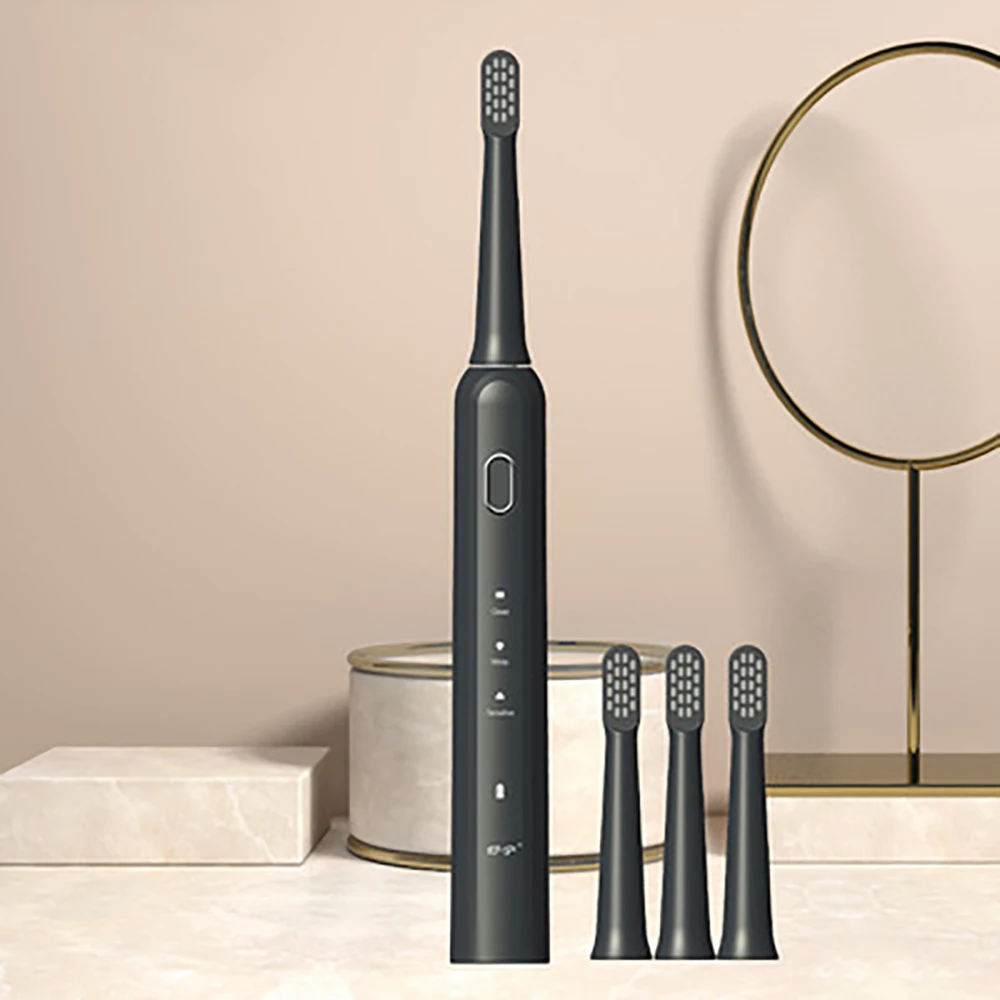 Зубная щетка для взрослых и детей электрическая Водонепроницаемая со сменной