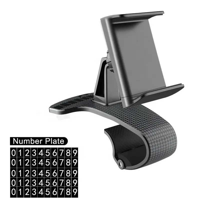 

Mobile Phone Car Holders Dashboard Display Number Plate Hud Rotatable Support for CellPhone Holder Stand