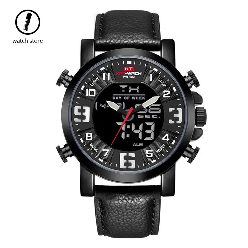 Мужские спортивные часы Kat wach 2019 новые электронные цифровые водонепроницаемые