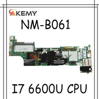 akemy brand new dx270 nm b061 for lenovo thinkpad x270 notebook motherboard cpu i7 6600u 100 test work fru 01hy522 01lw730
