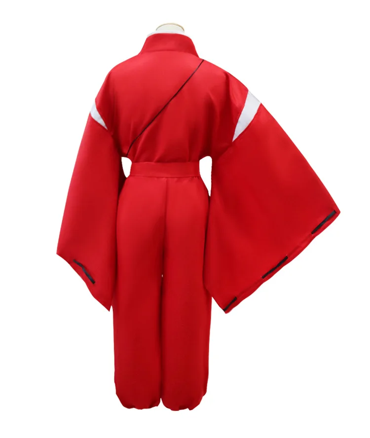 Японское кимоно в стиле аниме Inuyasha Косплей костюмы Красный мужской халат костюм