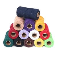 3mmx100m roll cotton cord handmade braided rope thread twisted string accessories home textile decoration