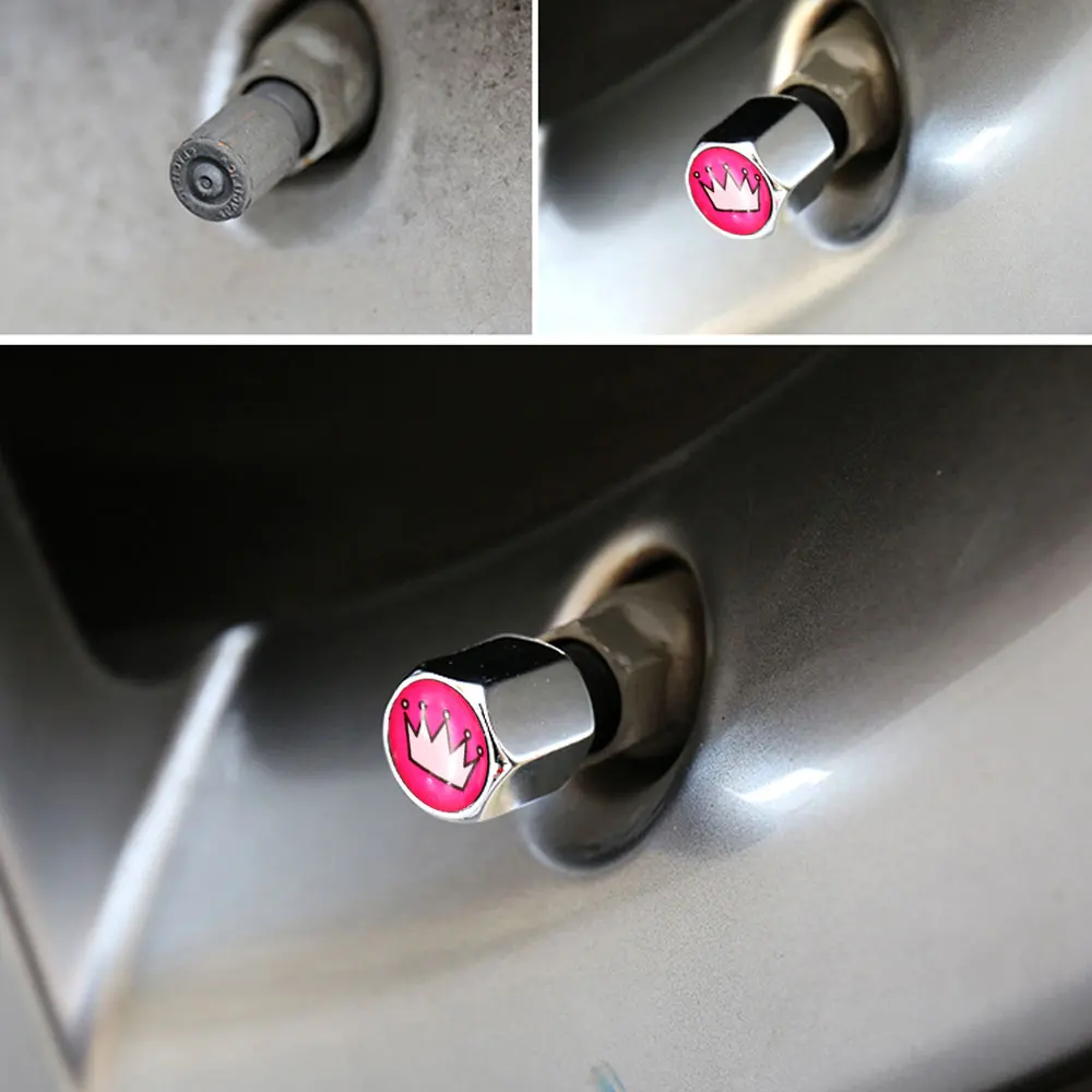 DSYCAR 1 комплект цинковый сплав противоугонное автомобильное колесо крышки