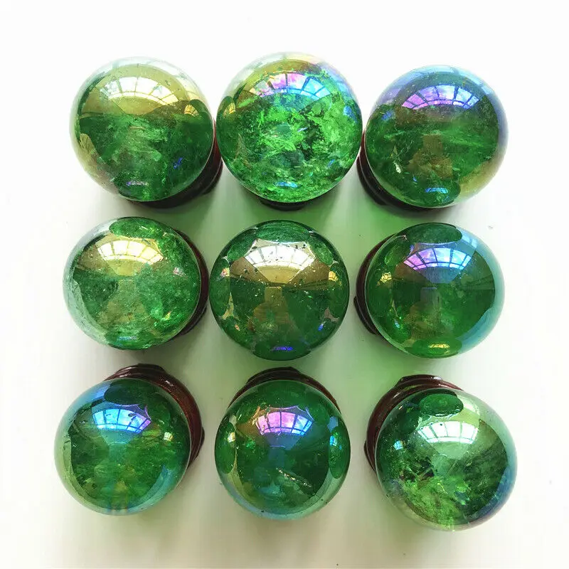 Прямая поставка 1 шт. 29 31 мм гальванизированные зеленые шарики из титана