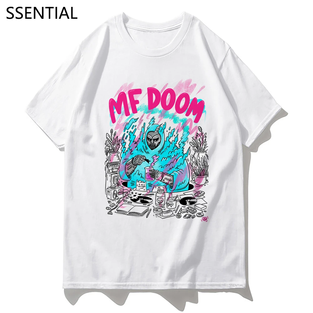 Футболка Mf Doom мужская с круглым вырезом модная повседневная Милая хлопковая