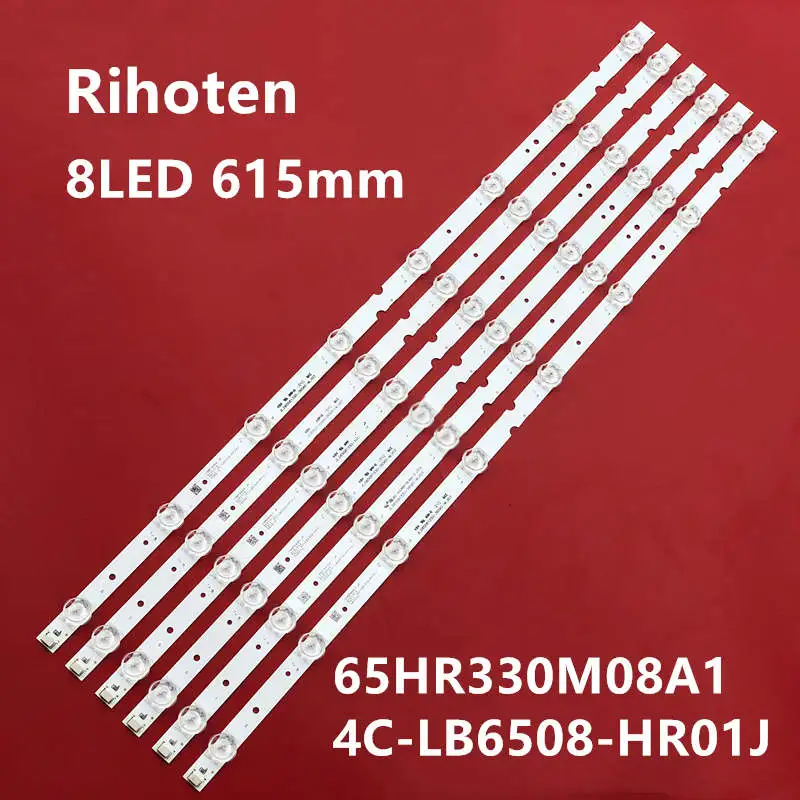 Светодиодная лента для подсветки 65HR330M08A1 4C-LB6508-HR01J 8 ламп 615 мм toshiba LED tv 65p65us 65hr330m08a |