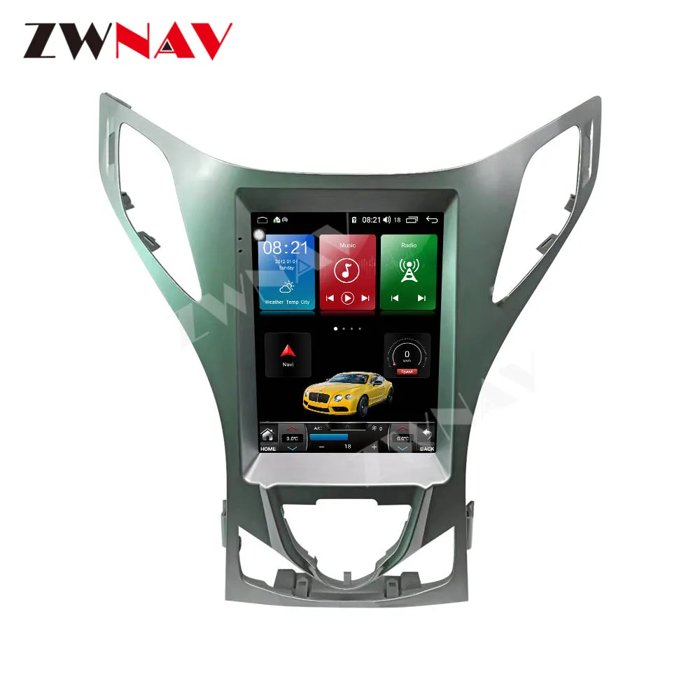 Android 11 PX6 Tesla для Hyundai Azera 2011 - 2016 GPS-навигация автомобильный радиоплеер головное