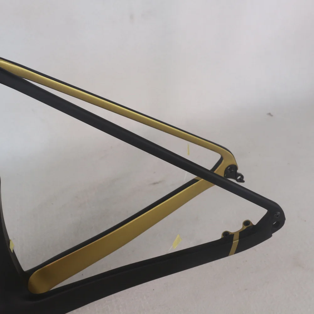 Pаспродажа Скрытый Кабель Seraph Toray T1000, углеродное волокно, Золотая краска, диск, гравий, рама GR039 BSA с плоским рулем