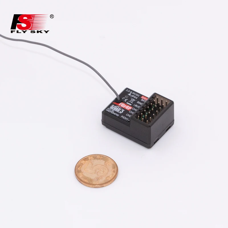 Flysky FGR4P Receiver single antenna bidirectional small receiver four-way PPM/IBUS for NB4 | Игрушки и хобби
