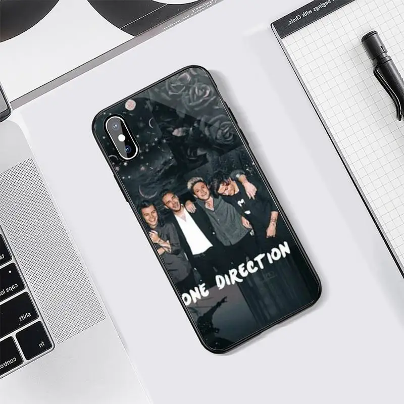 

One Direction Louis Tomlinson Phone Case Tempered glass For iphone 5C 6 6S 7 8 plus X XS XR 11 PRO MAX