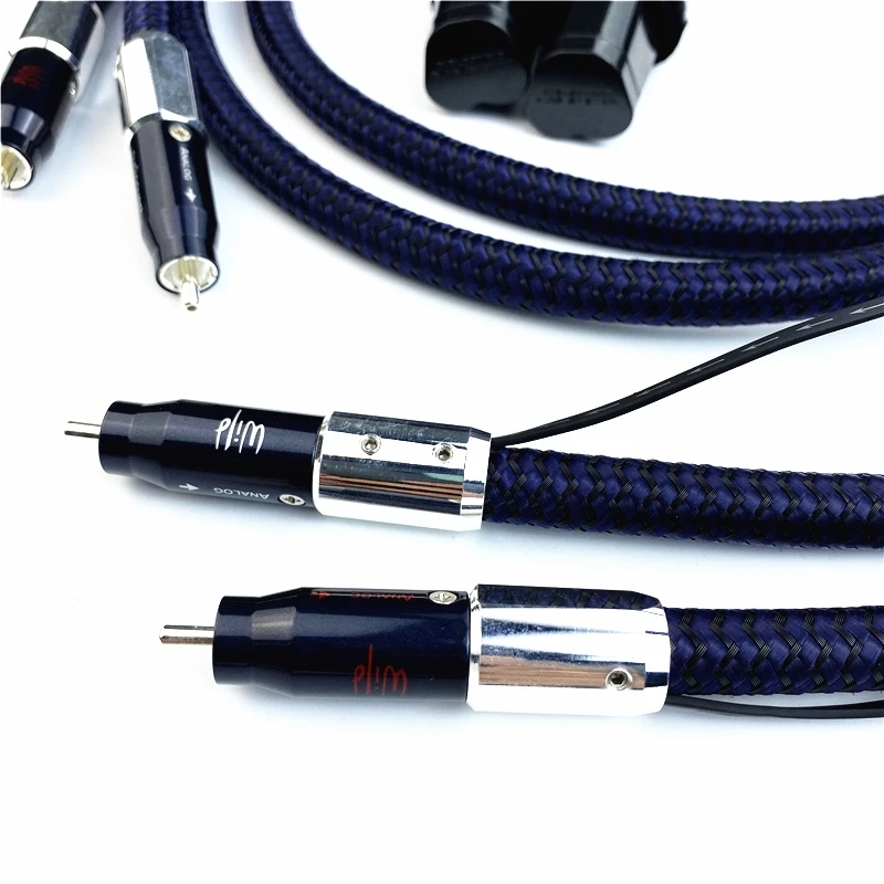 Аудиофил дикий RCA кабель PPS Серебряный HiFi аудио с 72V DBS|Кабели VGA| |