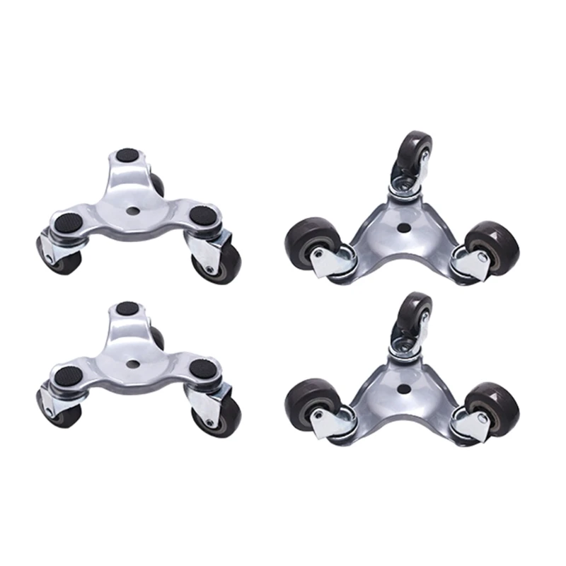 

Furniture Mover Tool Transport Lifter Heavy Stuffs Moving Universal Pulley 4 Wheeled Roller with 1 Bar Set Professional Tool