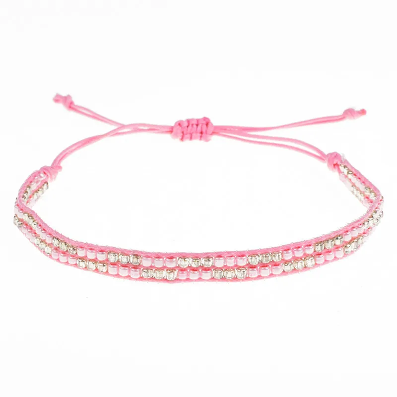 

Ethnic Style Luxuri Bead Bracelets Woven Couple Double Layer String Bracelet Charm Wholesale Boho Jewer Handmad On Sale