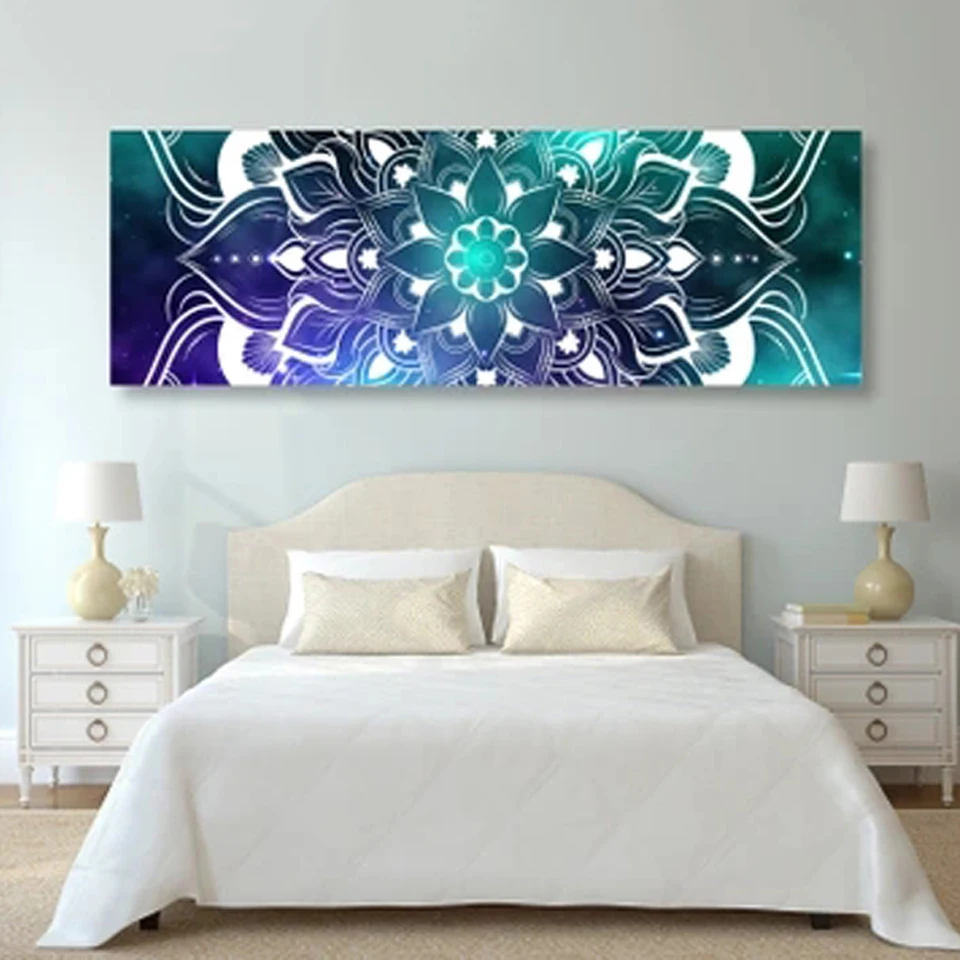 

5D Современная мозаика с цветком мандалы большого размера, алмазная живопись, наборы для вышивки крестиком, рукоделие, Рождественский Декор