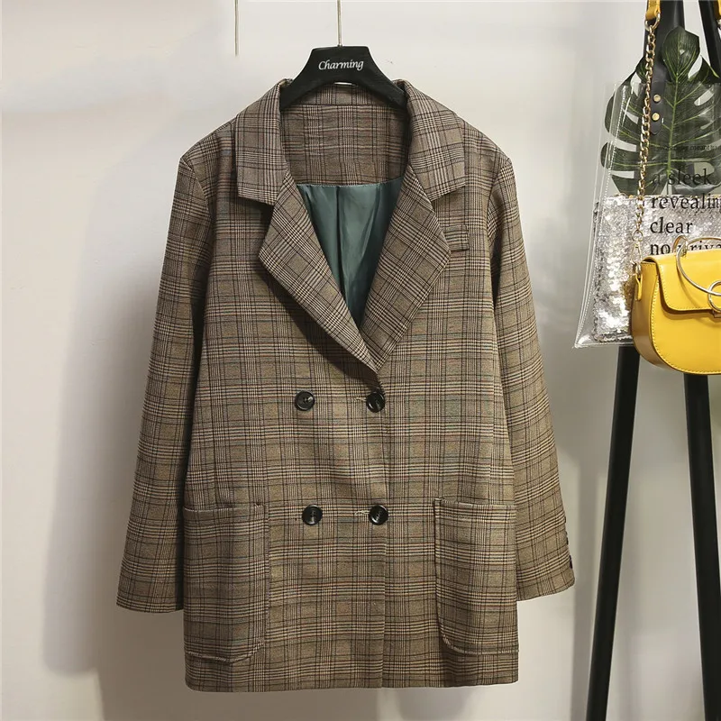 Новый 2021 весна осень размера плюс пиджак блейзер для мальчика женщин большой