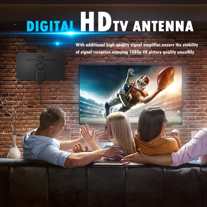 

4K TV Digitale Antenne Indoor Met Versterker Signaal Booster 1600 Miles DVB-T2 Hdtv Antenne Digitale antenne