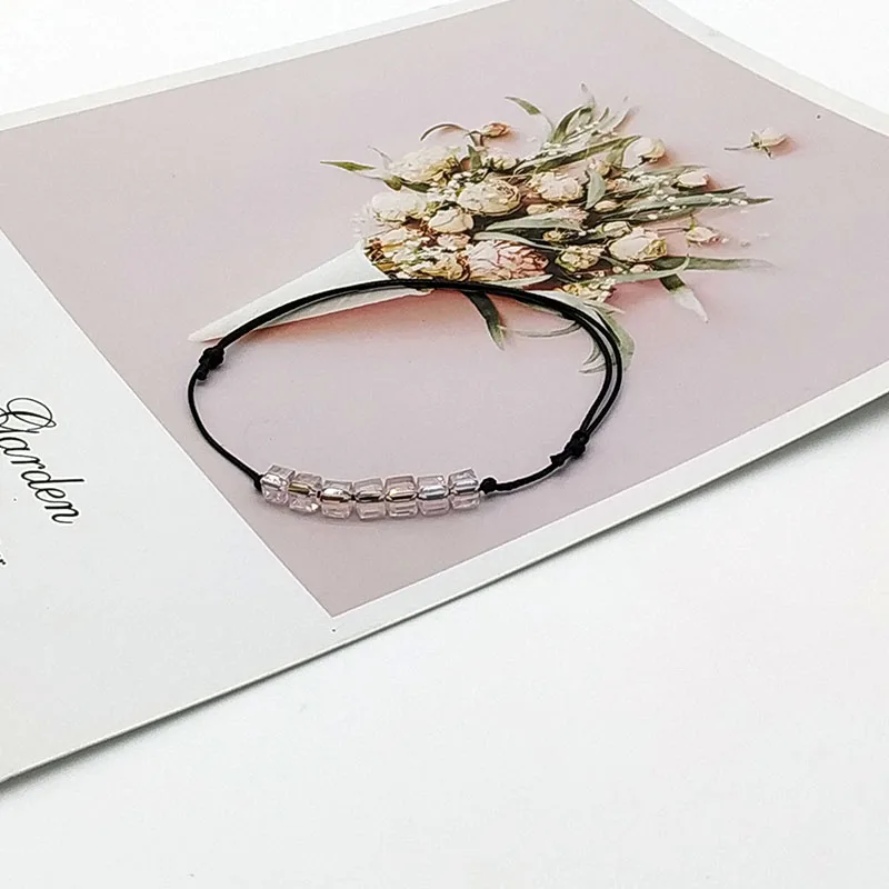 2019 новый модный браслет с кристаллами для женщин и мужчин простой веревочной