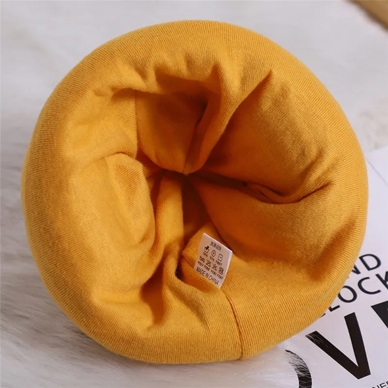 

Cartoon Pumpkin Baby's Hat Warm and Unisex Cap Autumn and Winter Brimless Knitted Hat 3-24Months