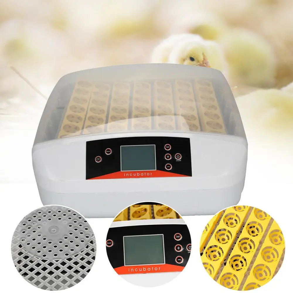 Новейший 56 яиц инкубатор контроль температуры Цифровая автоматическая курочка