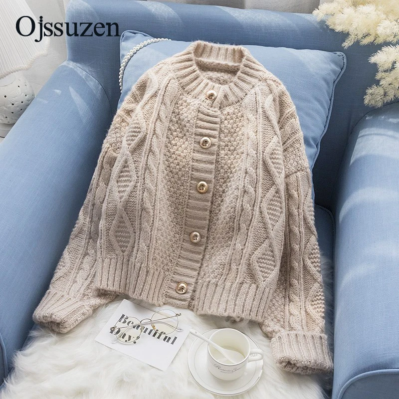 Фиолетовый корейский свитер женский кардиган на пуговицах укороченный топ