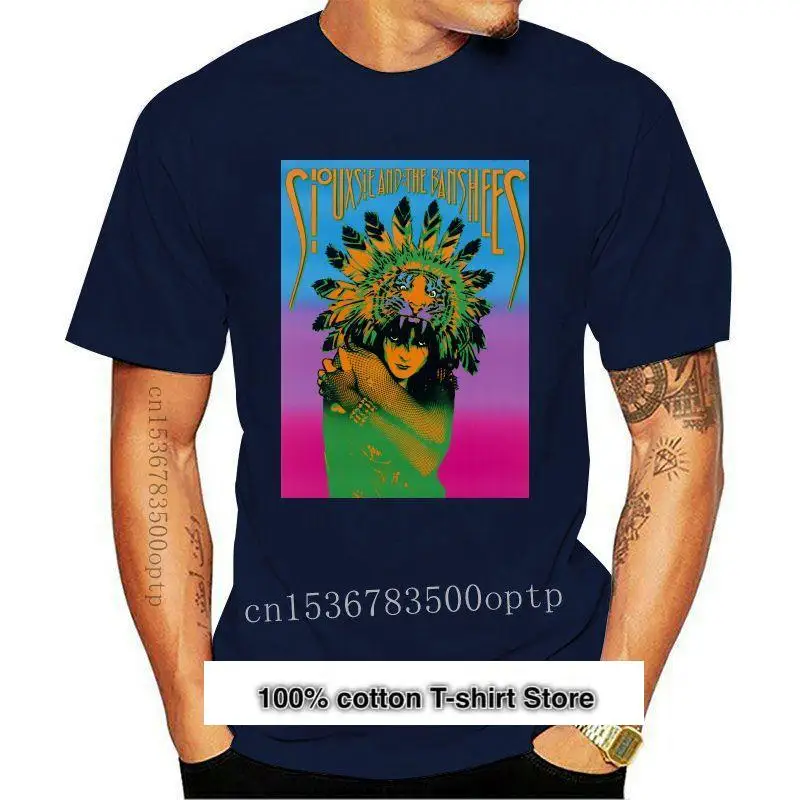 

Camiseta de diseño de Siouxsie y los Banshees 80S, camisa Retro Punk, Hipster, informal, 34