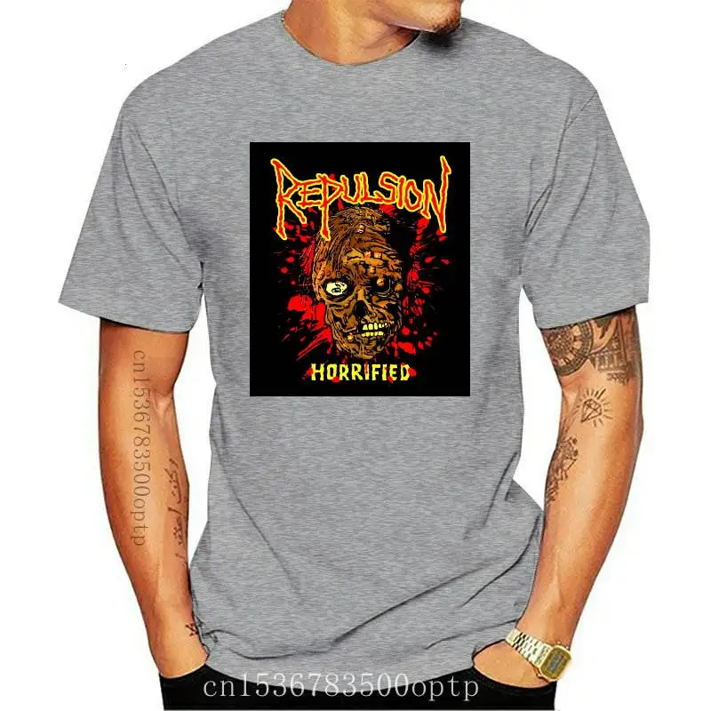 

New 2021 2021 Popular Repulsion Horrified Metal Band Men's Black T-Shirt Size S-3XL
