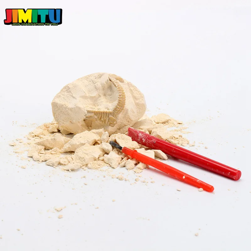 JIMITU DIY Динозавр яйцо копание окаменелостей раскопки игрушки для детей Обучающие