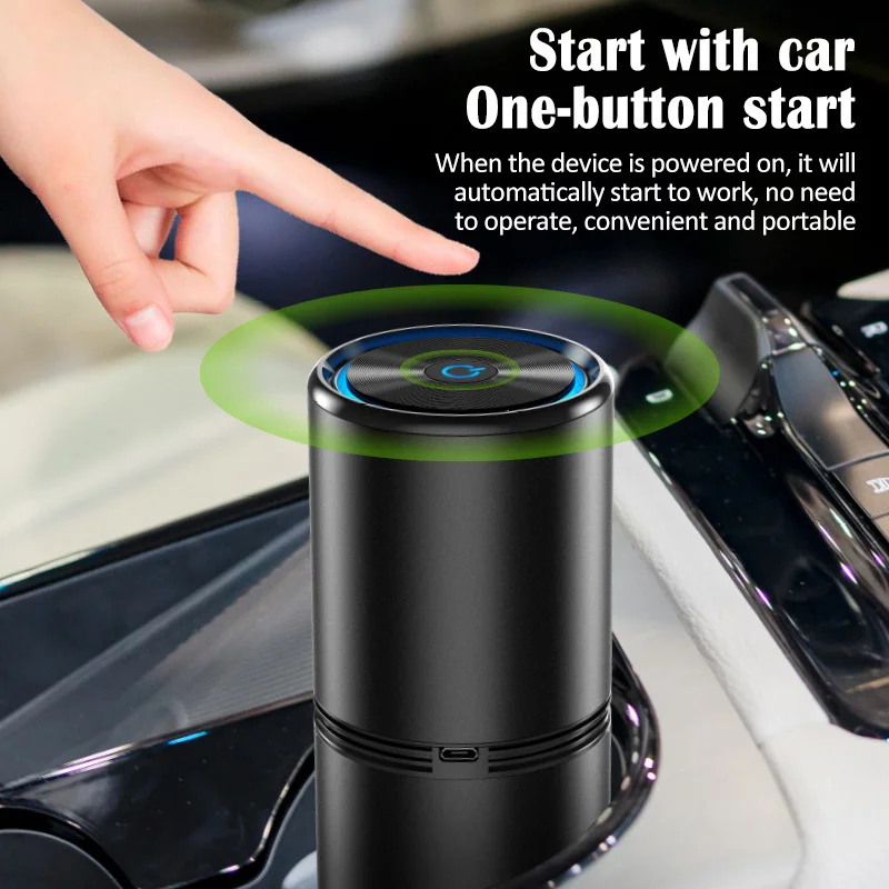 

Mini Car Air Purifier USB Portable Negative Ion Air Freshener Formaldehyde Dust for Home Office Air Filter Room Air Cleaner