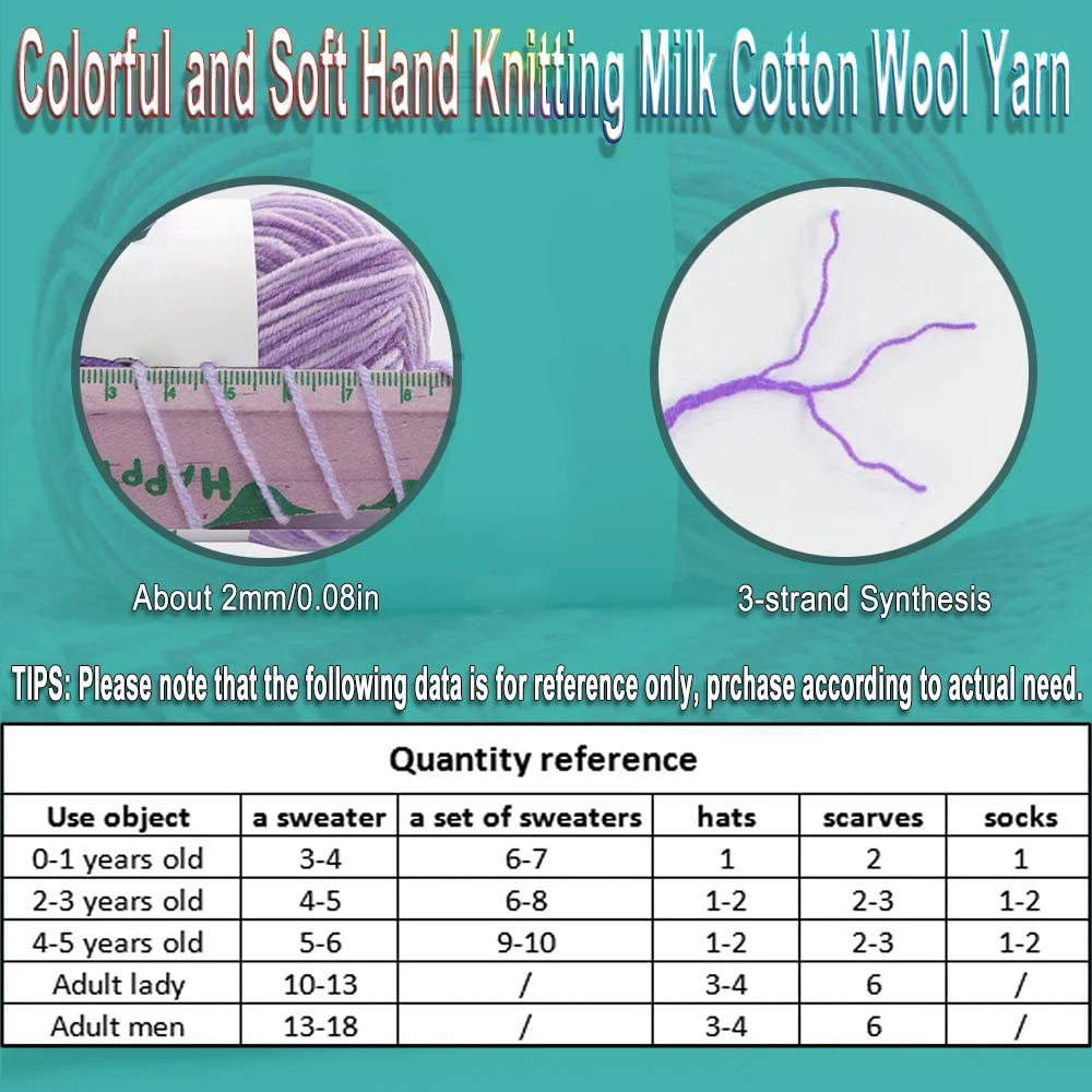 Пряжа для вязания крючком мотки из мягкой хлопчатобумажной пряжи и узоров